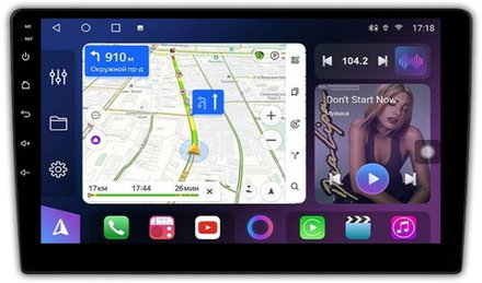 Магнитола для Mitsubishi Colt 6 2002-2012, Colt Plus (рамка-накладка) - FarCar 9626M монитор 9" QLED на Android 13, 8 ядер (TS18), CarPlay, 4G SIM-слот