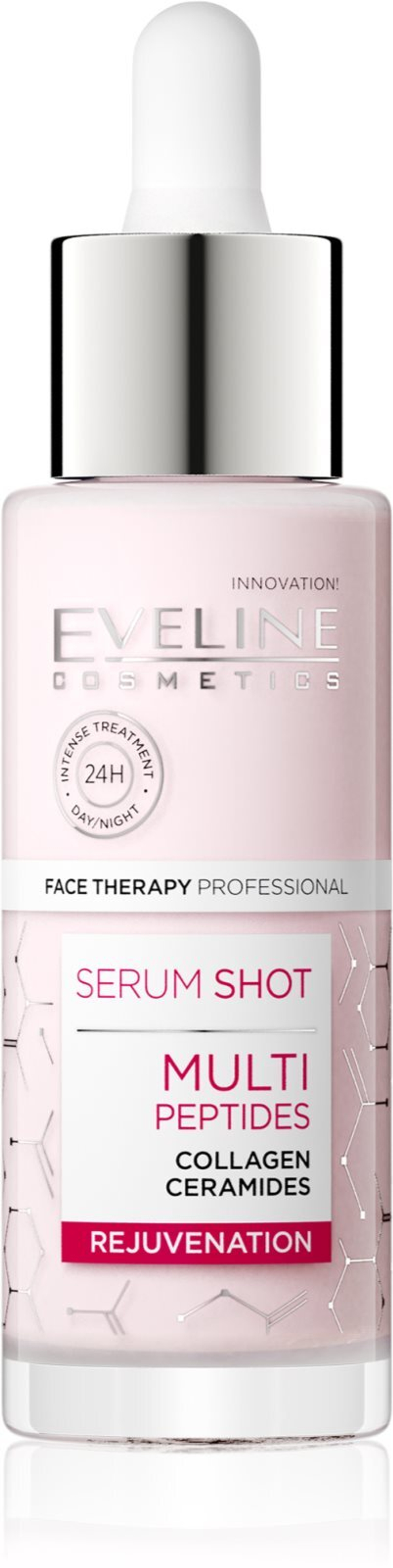 Eveline Cosmetics Serum Shot Multi Peptides - омолаживающая сыворотка для лица с коллагеном /   30  ml  / GTIN 5903416039587