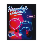 Светильник неоновый тм LADECOR 20x21 см, батарейки ААх3 (не в комплекте)