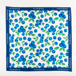 Шейный платок «Карельская черника», 70×70 см