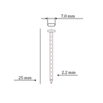 Гвоздь по бетону тип ST для пневмо пистолета HYBEST (25 мм, тип 13ga, 1000 шт/уп)