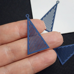 Подвеска треугольник, сталь, матовое синее покрытие