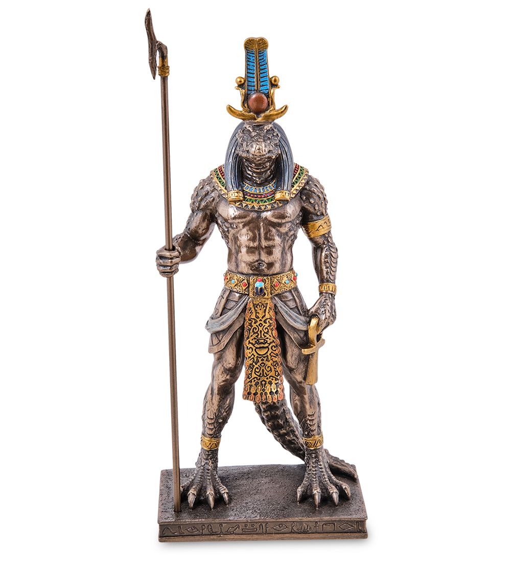 Veronese WS-1236 Статуэтка «Себек - древнеегипетский бог воды и разлива Нила»