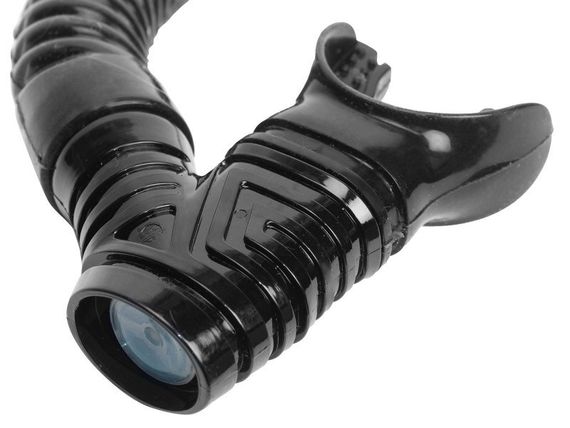 Набор маска+трубка Sargan Барракуда черный/синий