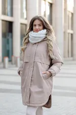 Куртка ko-ko-ko утепленная женская бежевая