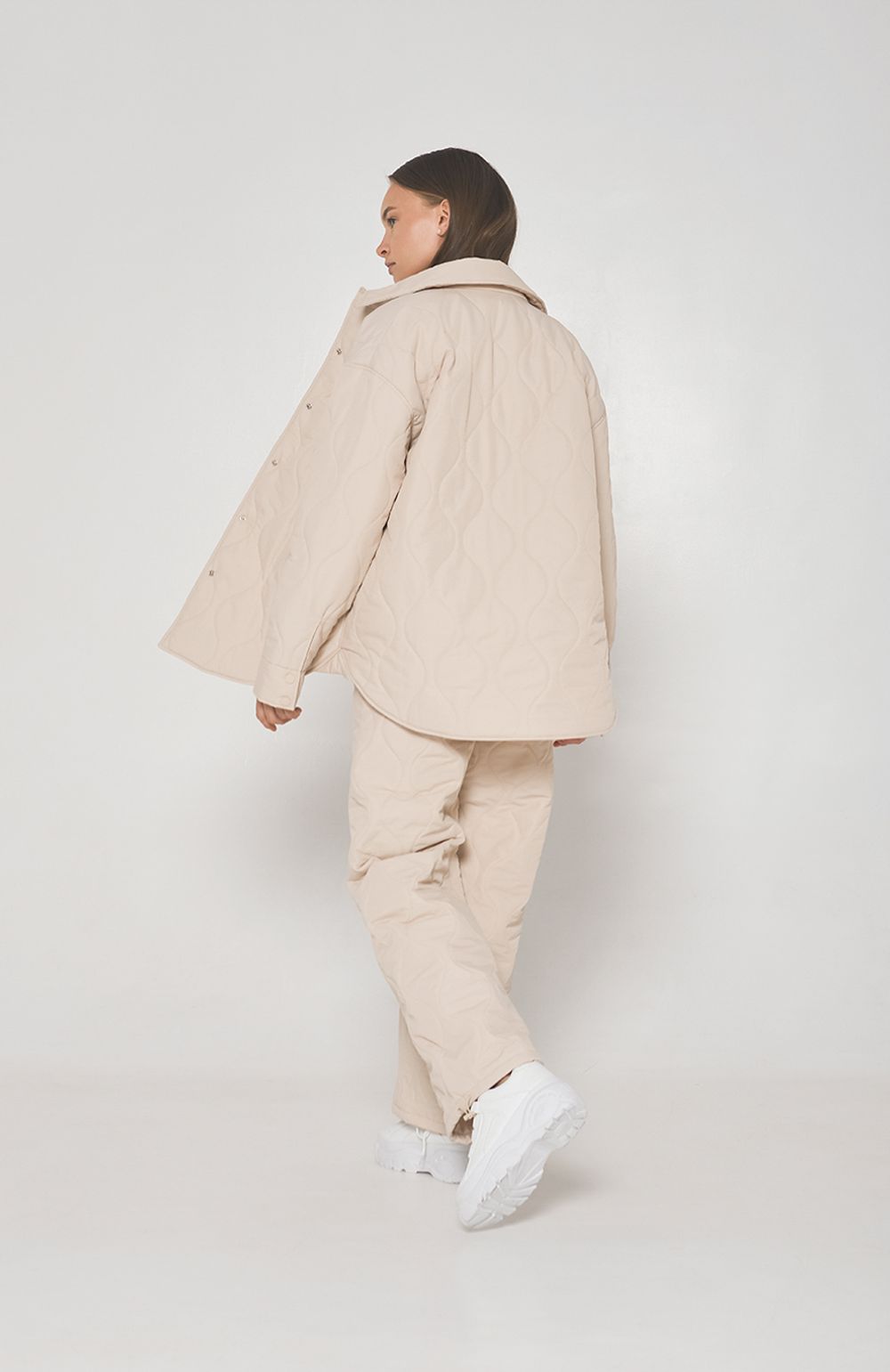 Брюки Alexandra Talalay стёганые AT019 ванильные