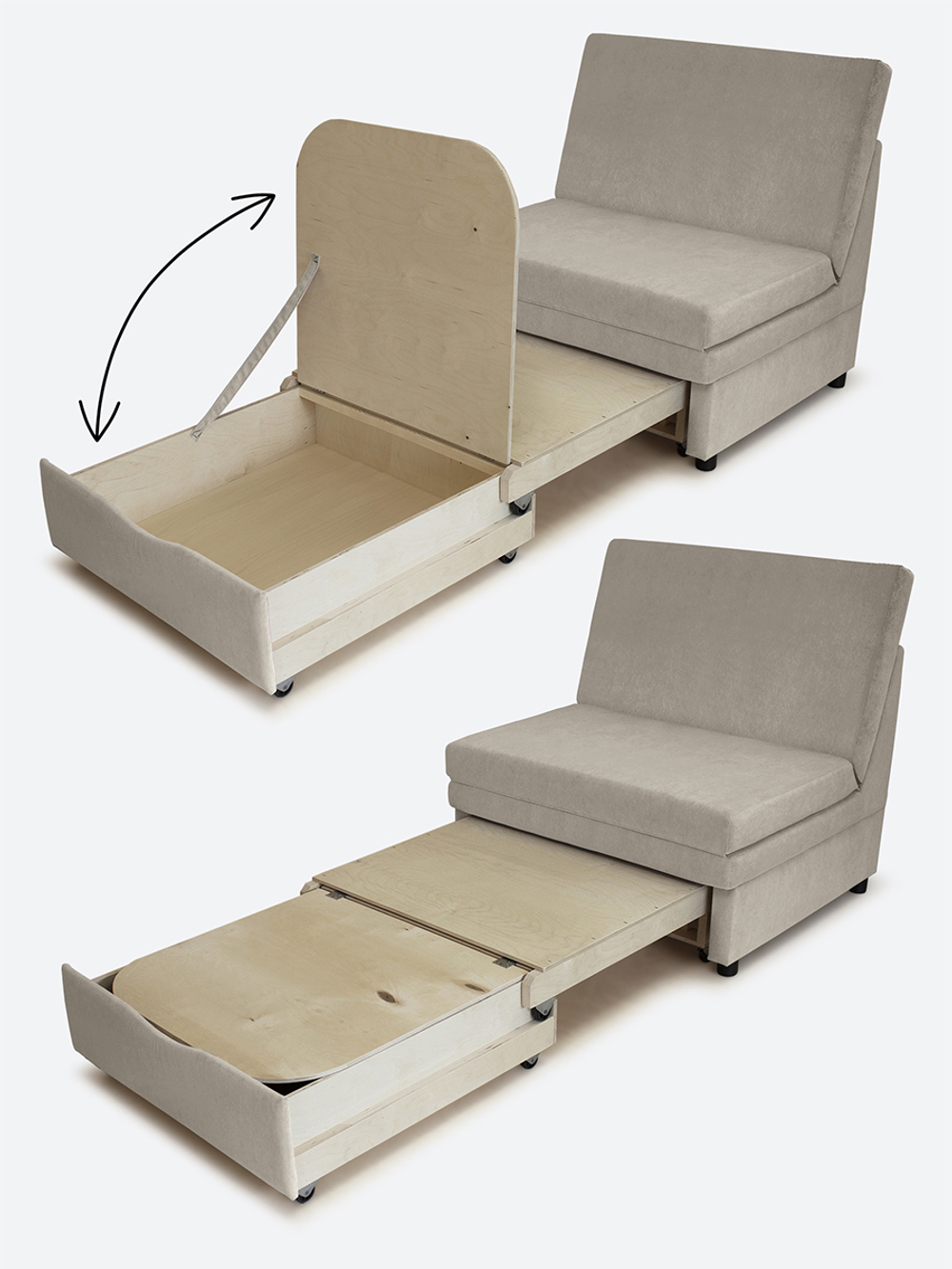 Кресло-кровать "Экономик" 90 см