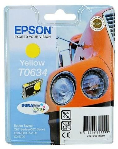 Картридж Epson T0634 Yellow желтый C13T06344A10