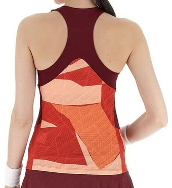 Женский топ теннисный Lotto Tech и D3 Tank - красный