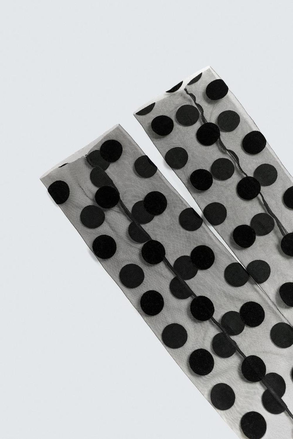 ZARA HARRY LAMBERT X DISNEY ВЫСОКИЕ НОСКИ В ГОРОШЕК, ЧЕРНЫЙ