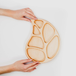 Деревянная менажница "Лист" из кедра