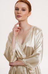 Халат Mia-Mella 8733 "Julia Charme" молочный