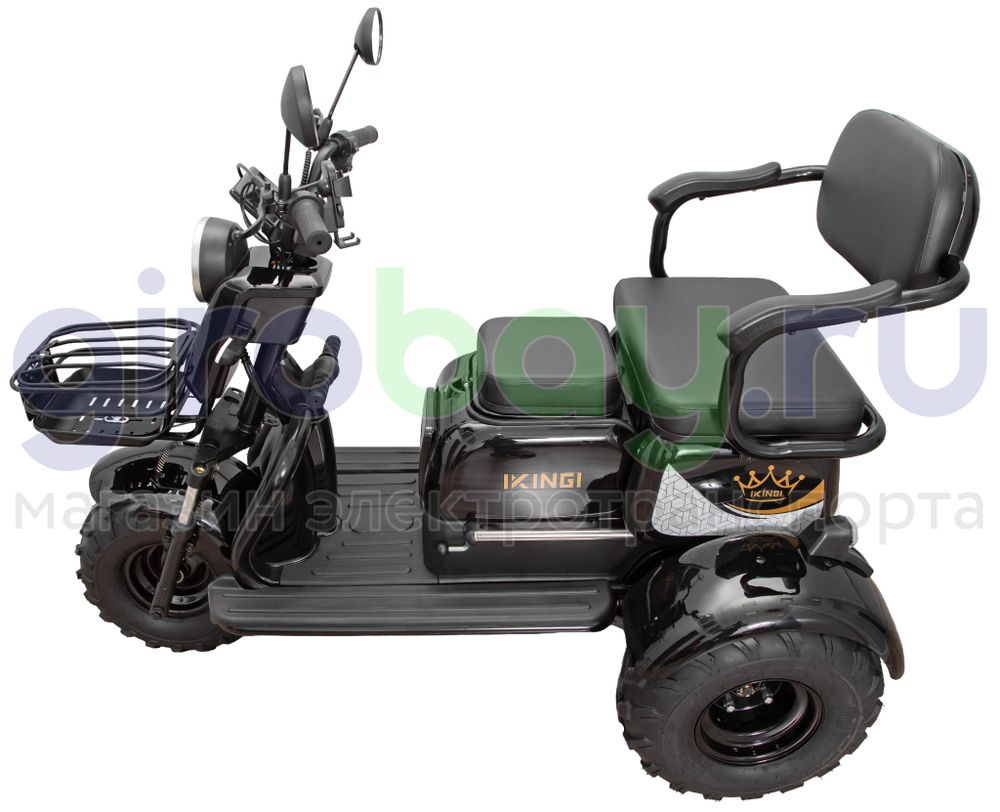 Электротрицикл IKINGI T3 Pro MAX 1000W (60V/30Ah) - Чёрный фото №16