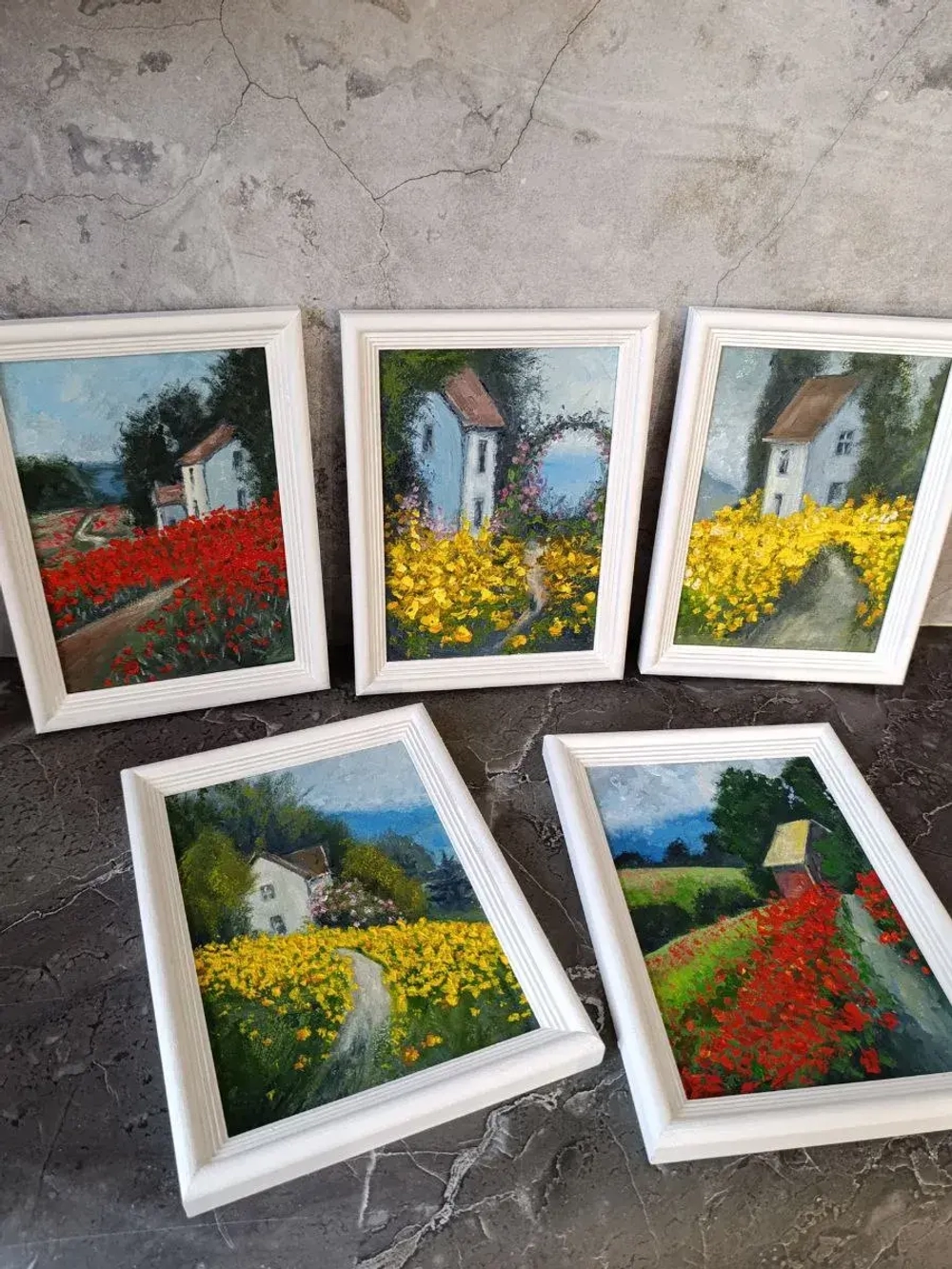 Картина маслом на стену в раме