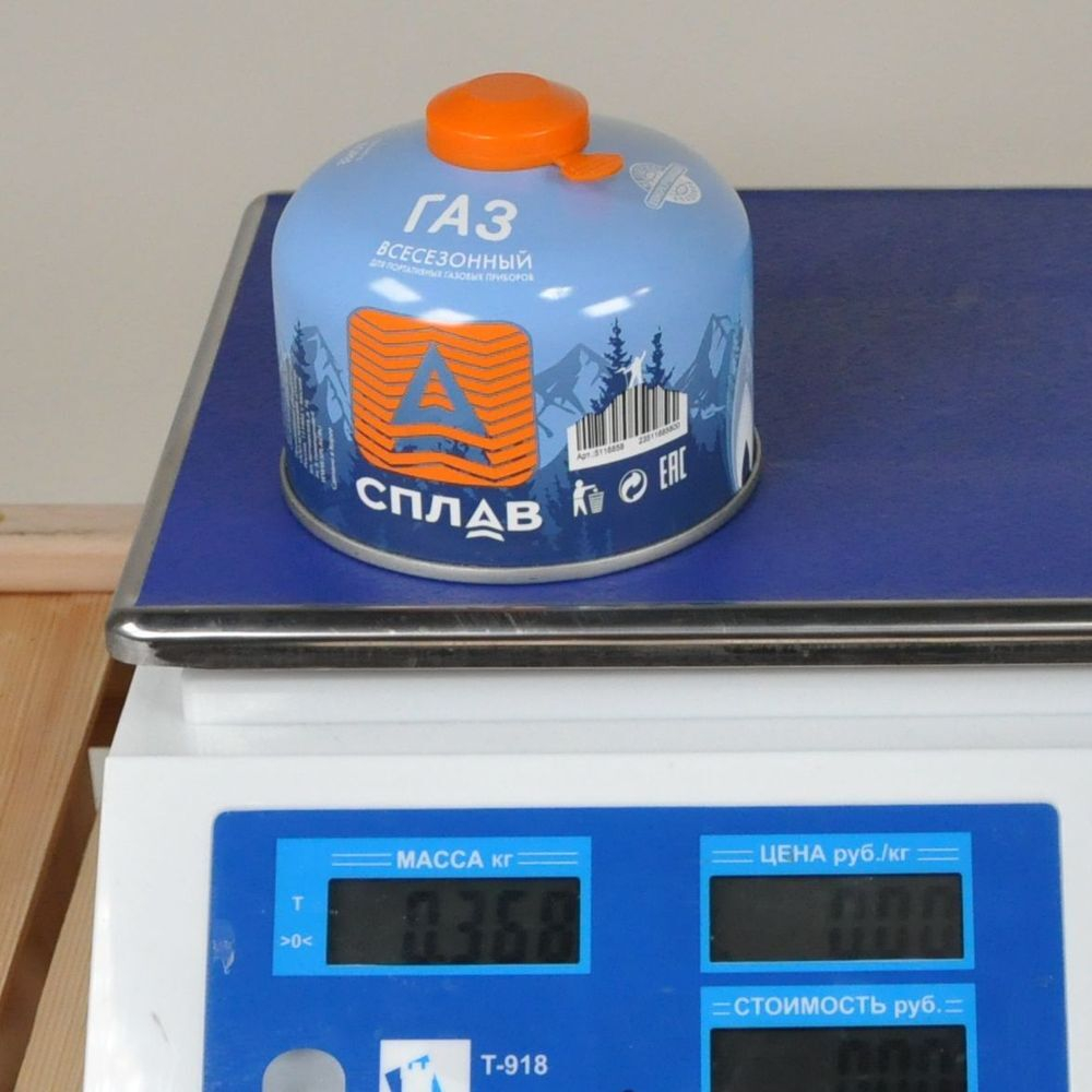 Баллон газовый Сплав резьбовой 230 г, комплект 4шт.