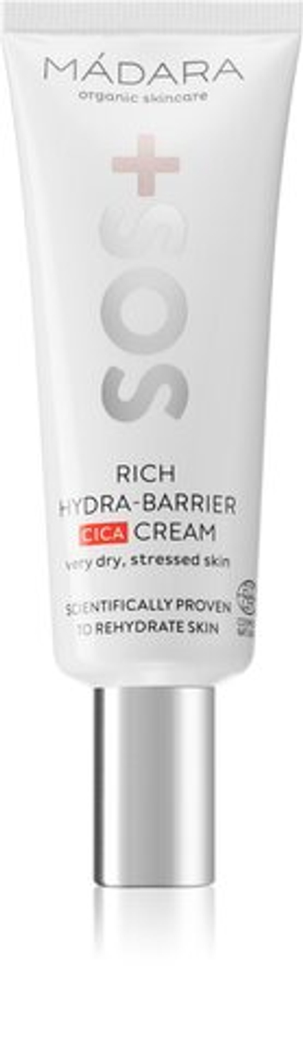 Mádara SOS+ Rich Hydra-Barrier CICA - увлажняющий крем для лица /   40  ml  / GTIN 4752223004766