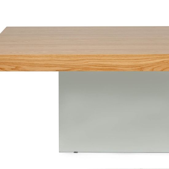 Обеденный стол Somerset 200x100 шпон дуба и стекло 