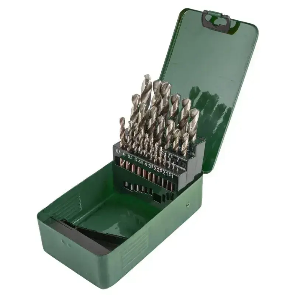 Сверла по металлу HSS 4241 набор, 25 предметов