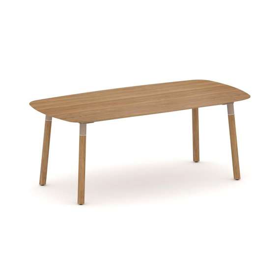 Oak Стол переговорный PR.C.SPRG-008.M Дуб Светлый/Металл Латте 2000*1000*750