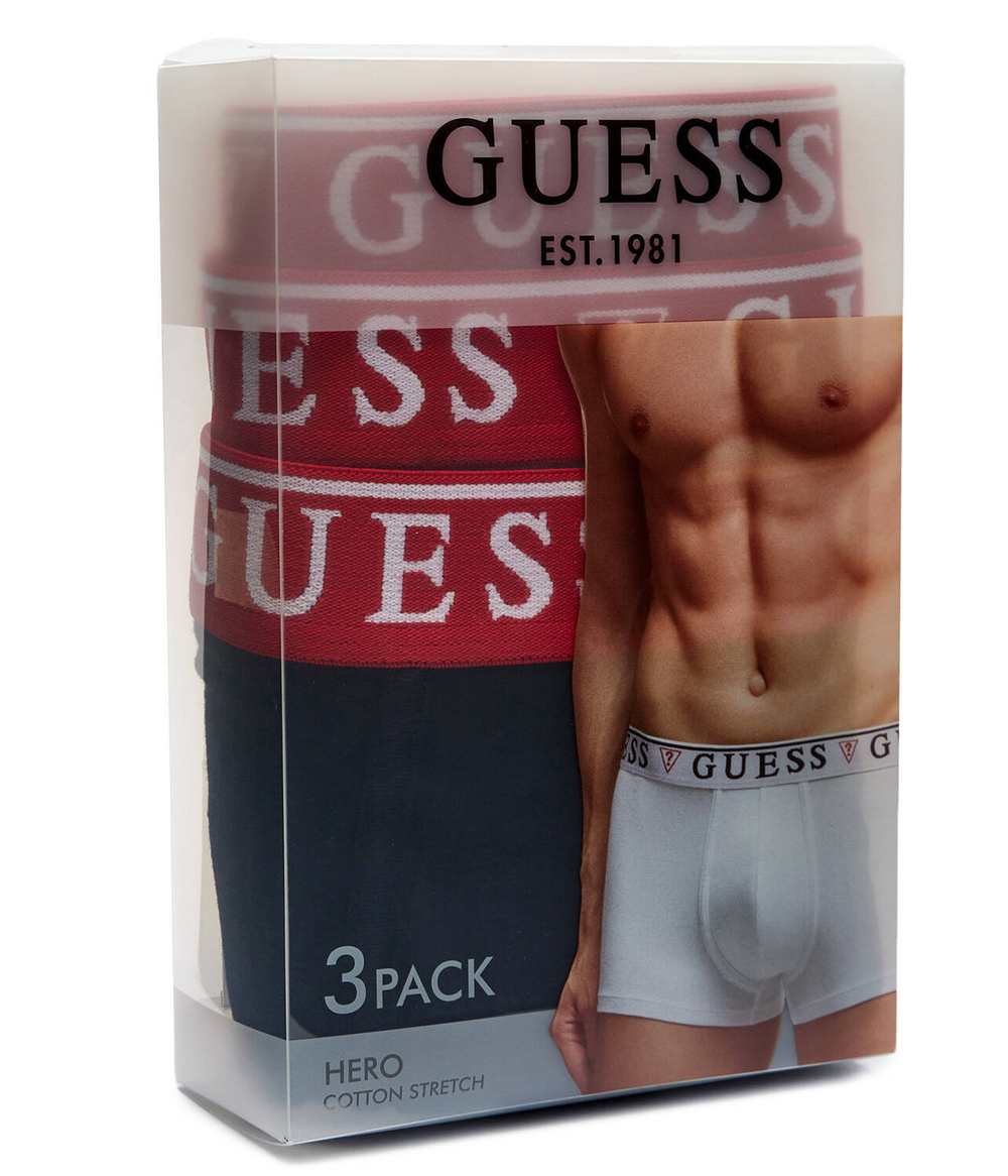 Трусики-боксеры 3шт. Guess Underwear - черный(U97G01 KCD31)