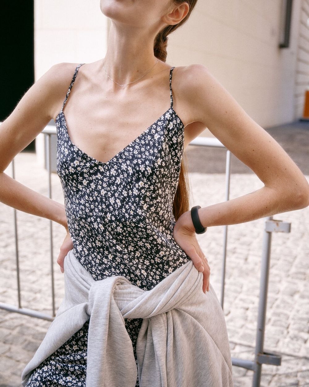 Платье One Two Slip Black Flower