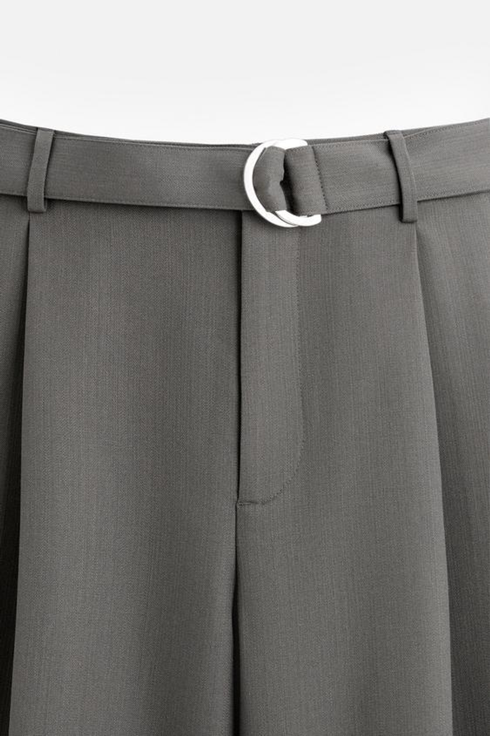 ZARA X NANUSHKA КОСТЮМНЫЕ БРЮКИ, ЗЕЛЕНЫЙ