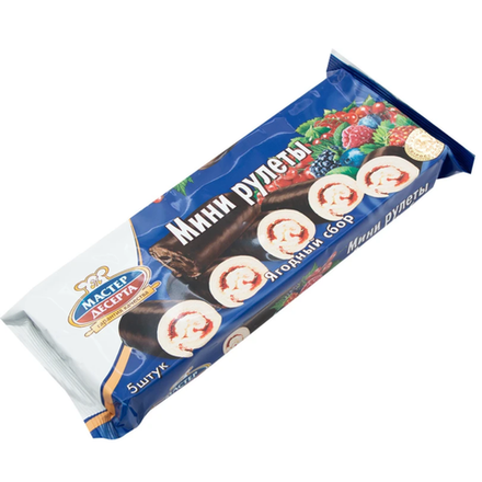 Мини рулеты Мастер десерта Ягодный сбор 5 шт
