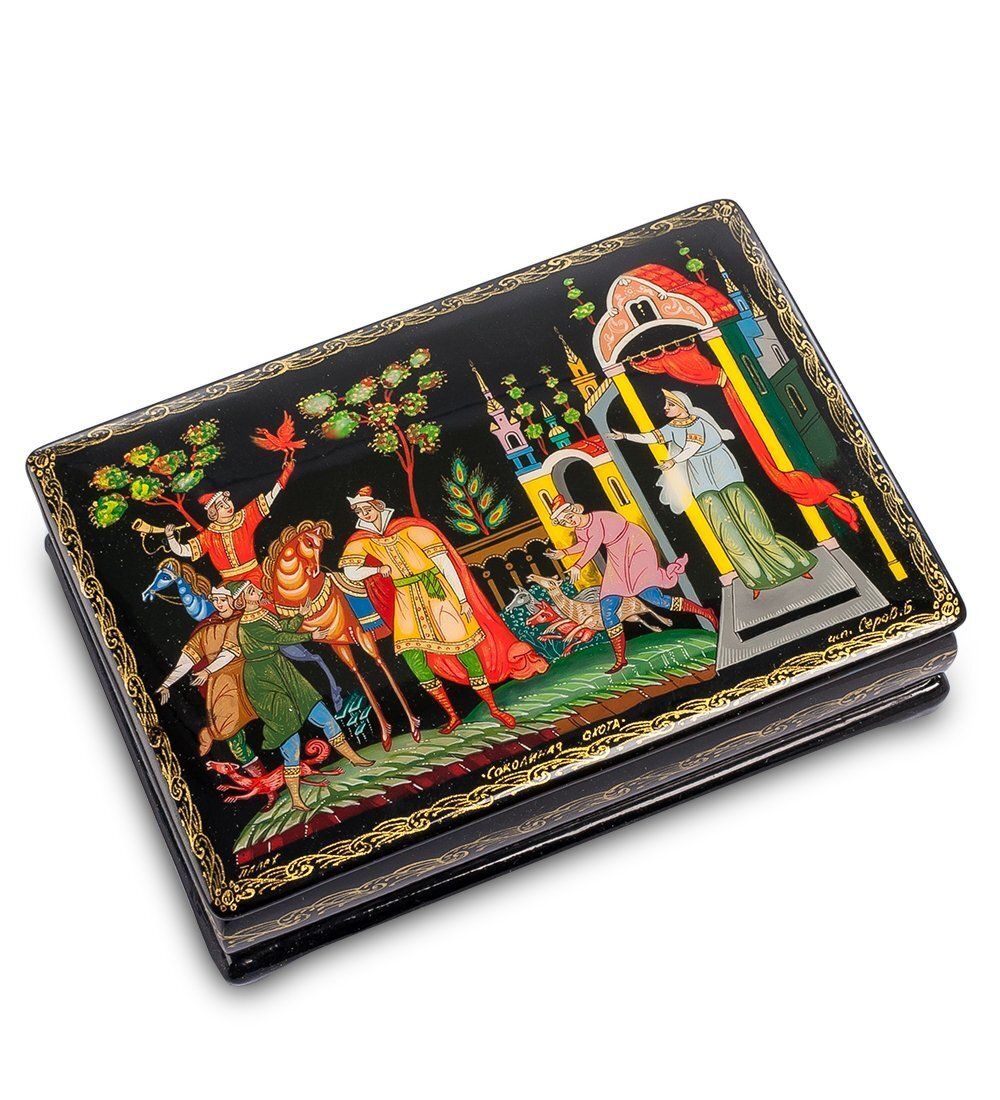 ШК-75/20 Шкатулка «Соколиная охота» исп. Серов Б.