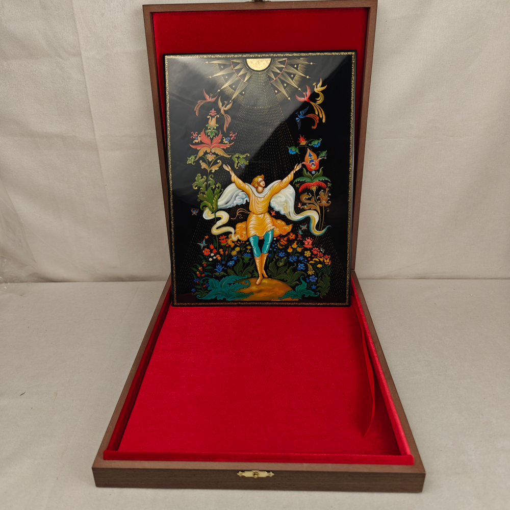 Панно Палех "Иван и Жар-птицы"