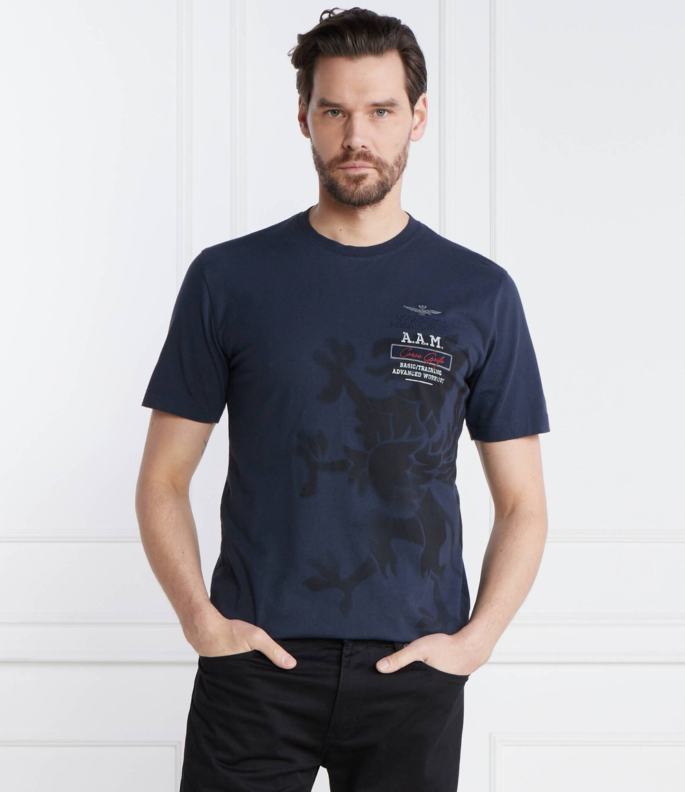 Футболка Aeronautica Militare - темно-синий(TS2200J584)