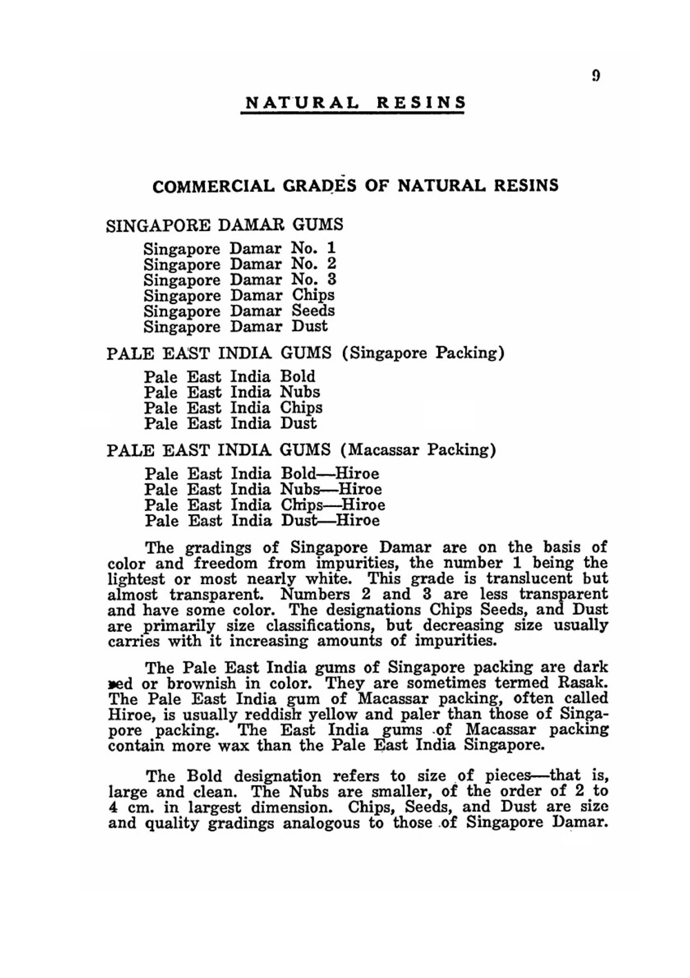 Natural resins | American Gum Importers Assoc. Inc.