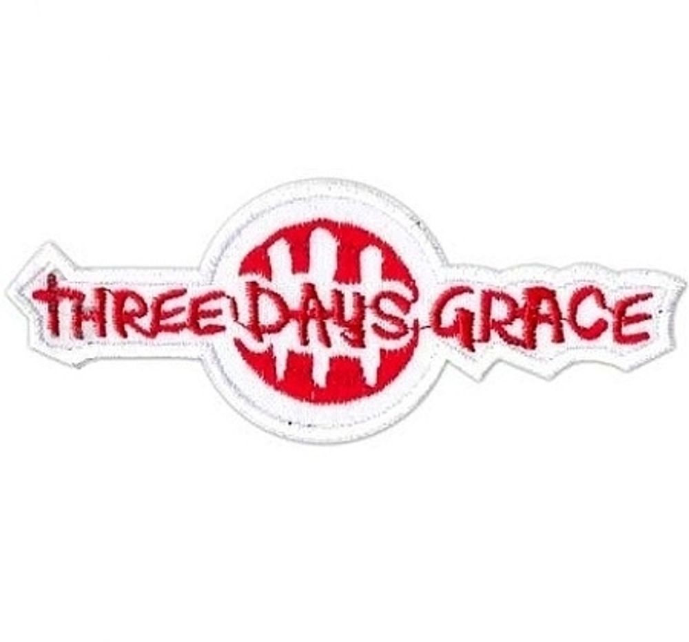 Нашивка Three Days Grace белая (361)