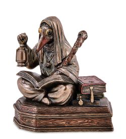 Veronese WS-1274/ 1 Статуэтка в стиле Фэнтези «Чумной доктор - гробовщик»