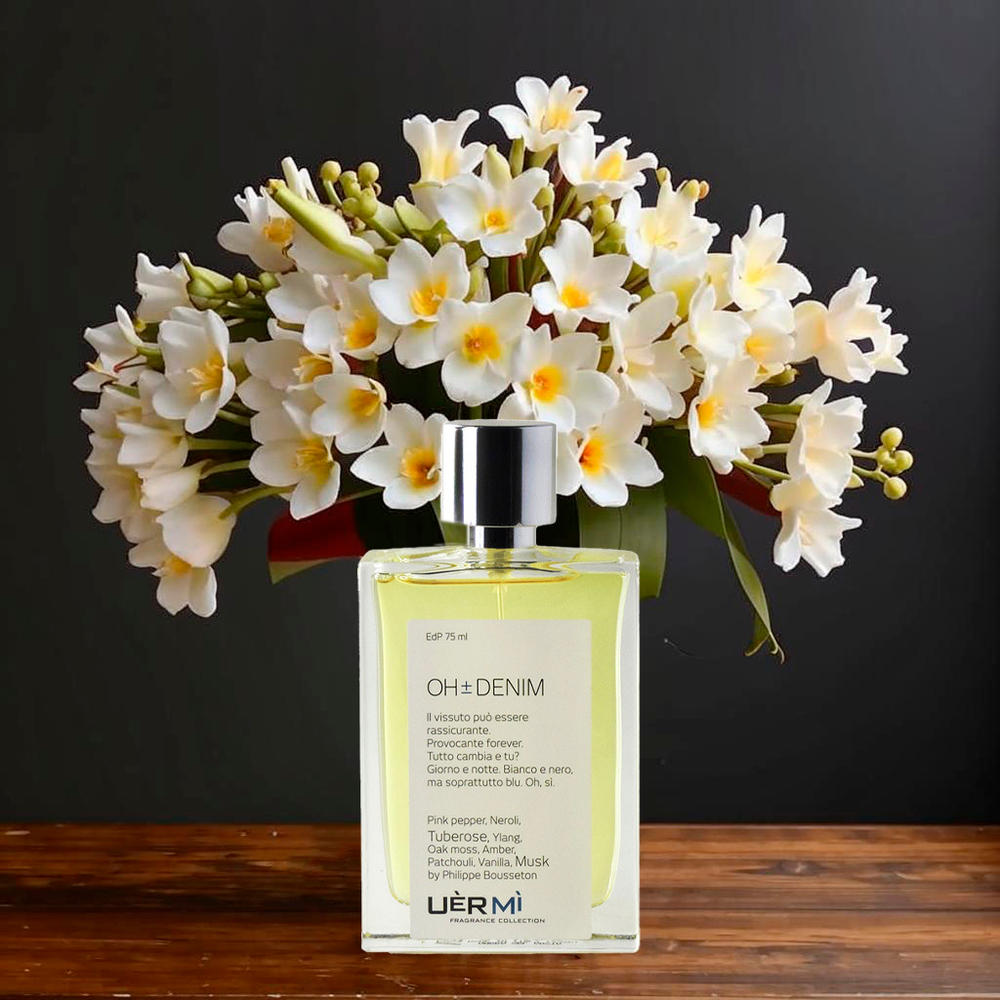 UerMi OH±DENIM by Philippe Bousseton - парфюмерная вода для женщин. Изображение создано с помощью Kandinsky 3.1