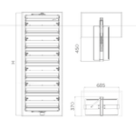 Вращающаяся обувница СЕРИЯ A