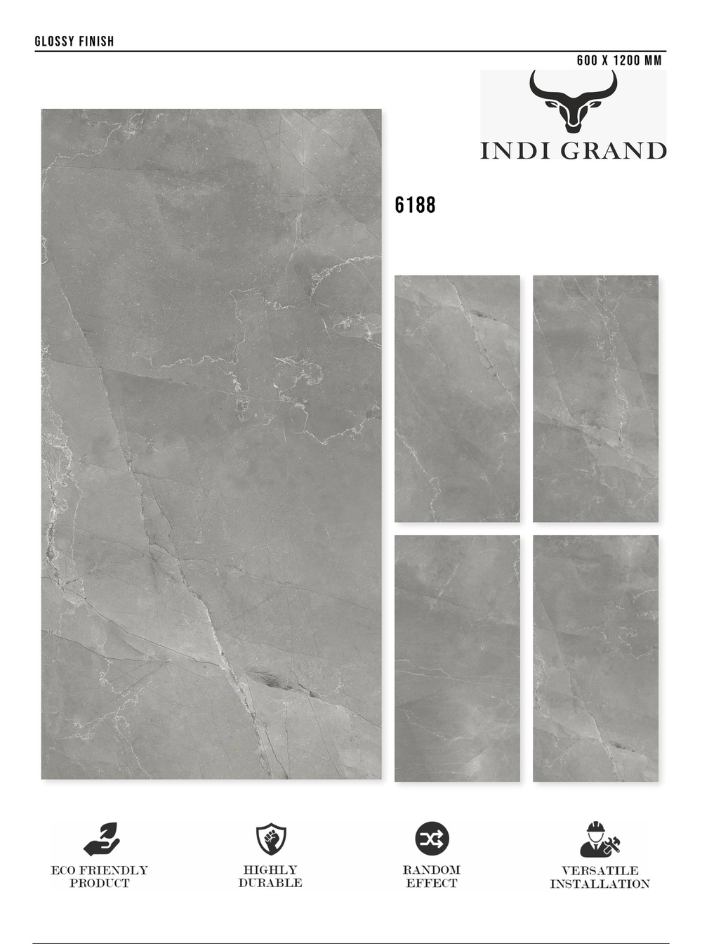Керамогранит glossy №2 60х120, 6188
