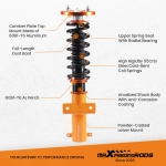 Комплект для автомобиля Ford Mustang 2005-2014 Assembly Coilovers Kits Adj. Height and Mounts lowering kit