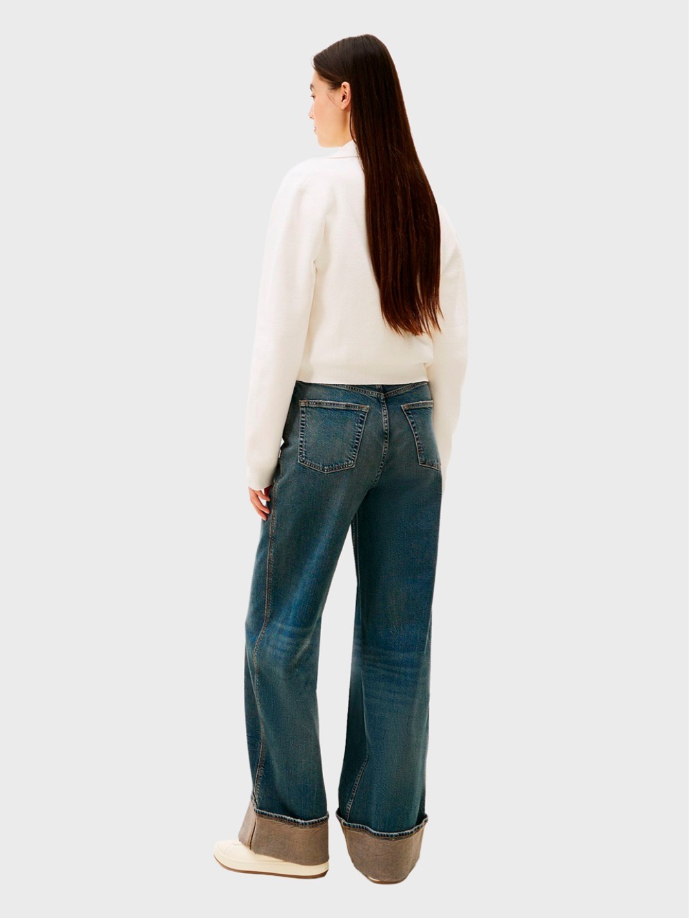 Кардиган Tommy Jeans Chenille Zip Ancient White