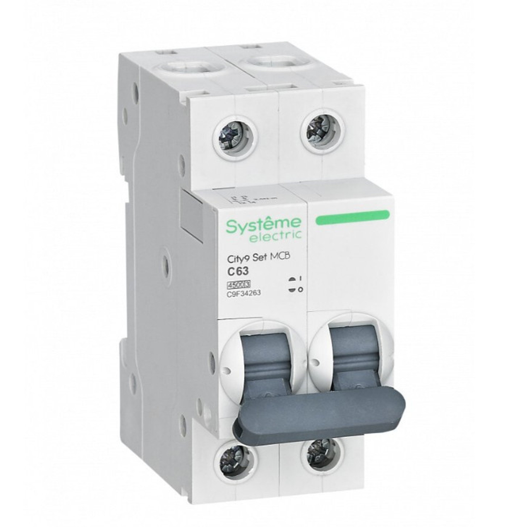 Автоматический выключатель Schneider Electric City9 Set 2P AB 63А С 4,5кА 230В