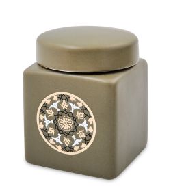 TJ-09/4 Керамическая банка мал. с крышкой