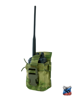 Подсумок под радиостанцию SSO ПРС 2 MOLLE без клапана, с утяжкой и фастексом (Мох)