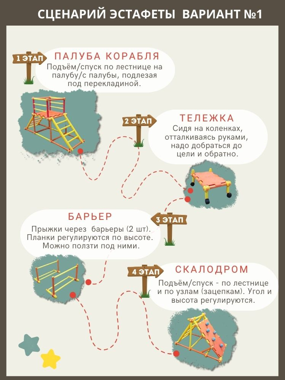 Набор Весёлые старты для дошкольных учреждений