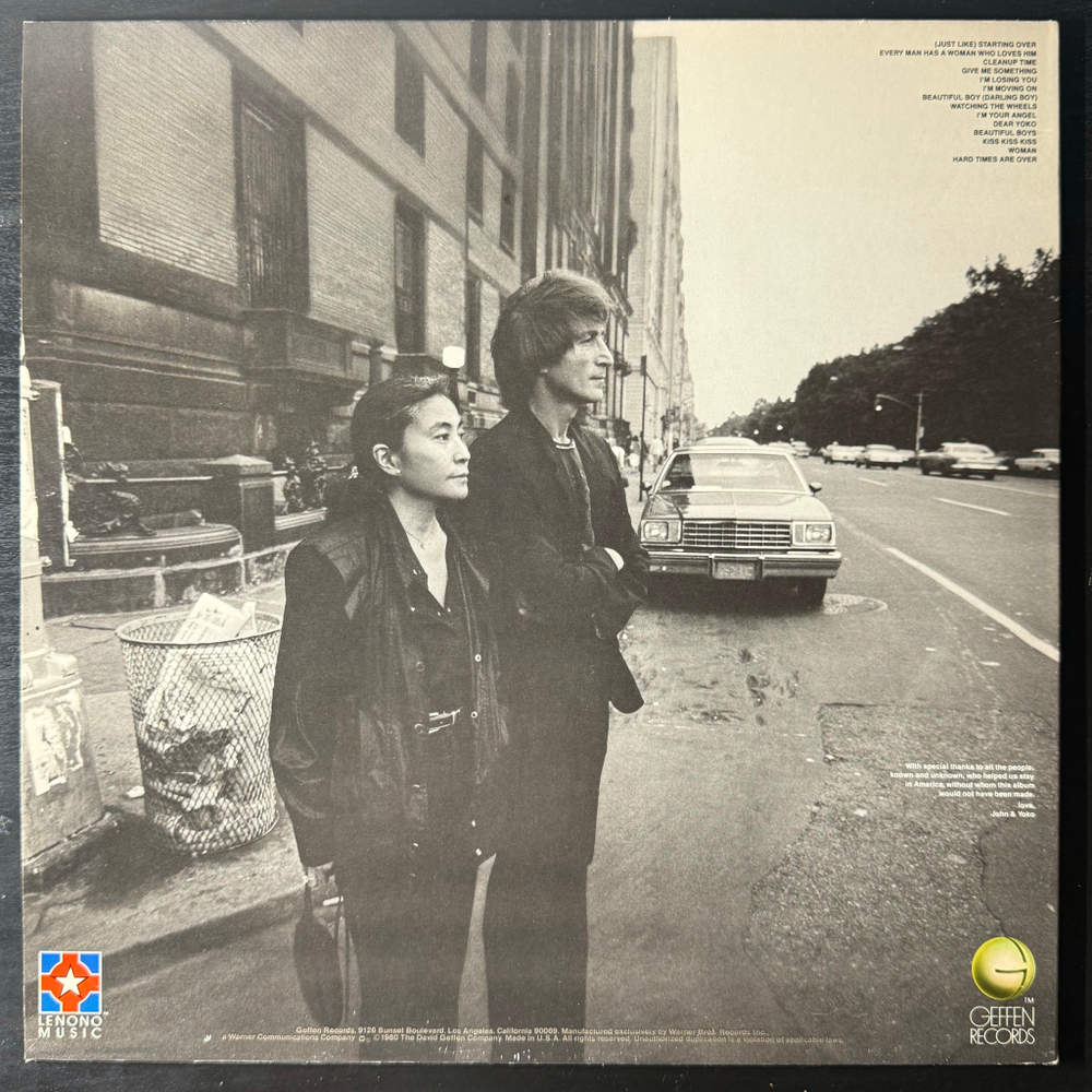 John Lennon & Yoko Ono ‎– Double Fantasy (США 1980г.)
