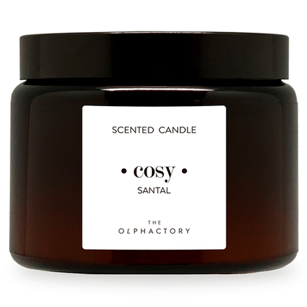 Свеча ароматическая The Olphactory, Cozy, Santal, 60 ч