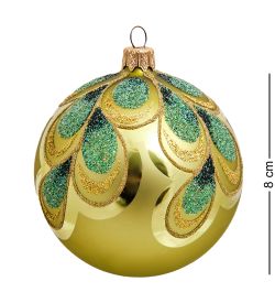 Элита НФШ-1322/1 Ел. украшение Шар «Перо павлина» 85 мм