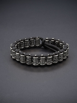 Картинка паракордовый браслет с серебром 925 пробы.