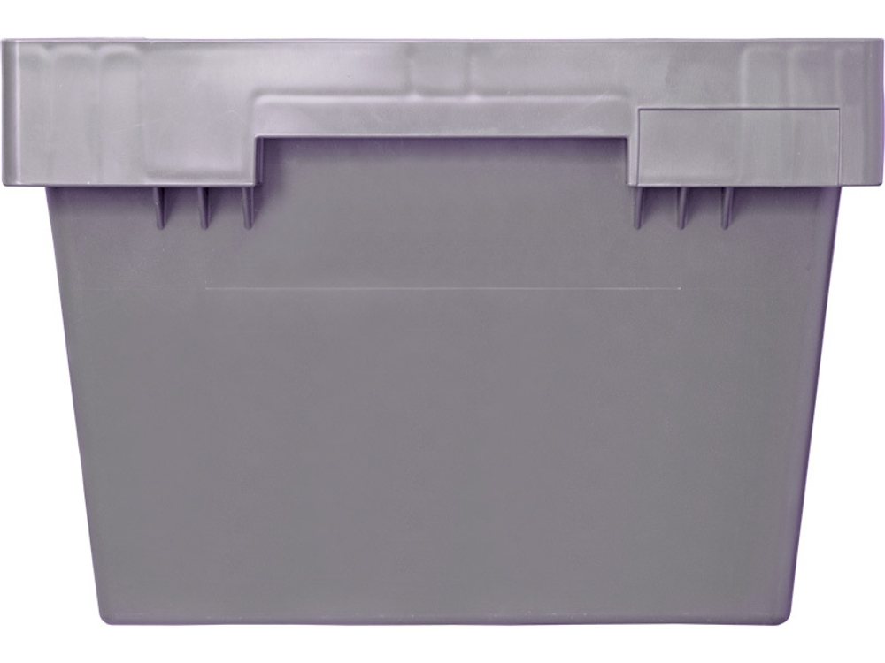 Ящик сплошной 490×300×210 мм, объем 30.87 л., арт.: 4930, серый, код: 24695