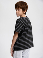 Футболка базовая Mjölk Anthracite Stripes