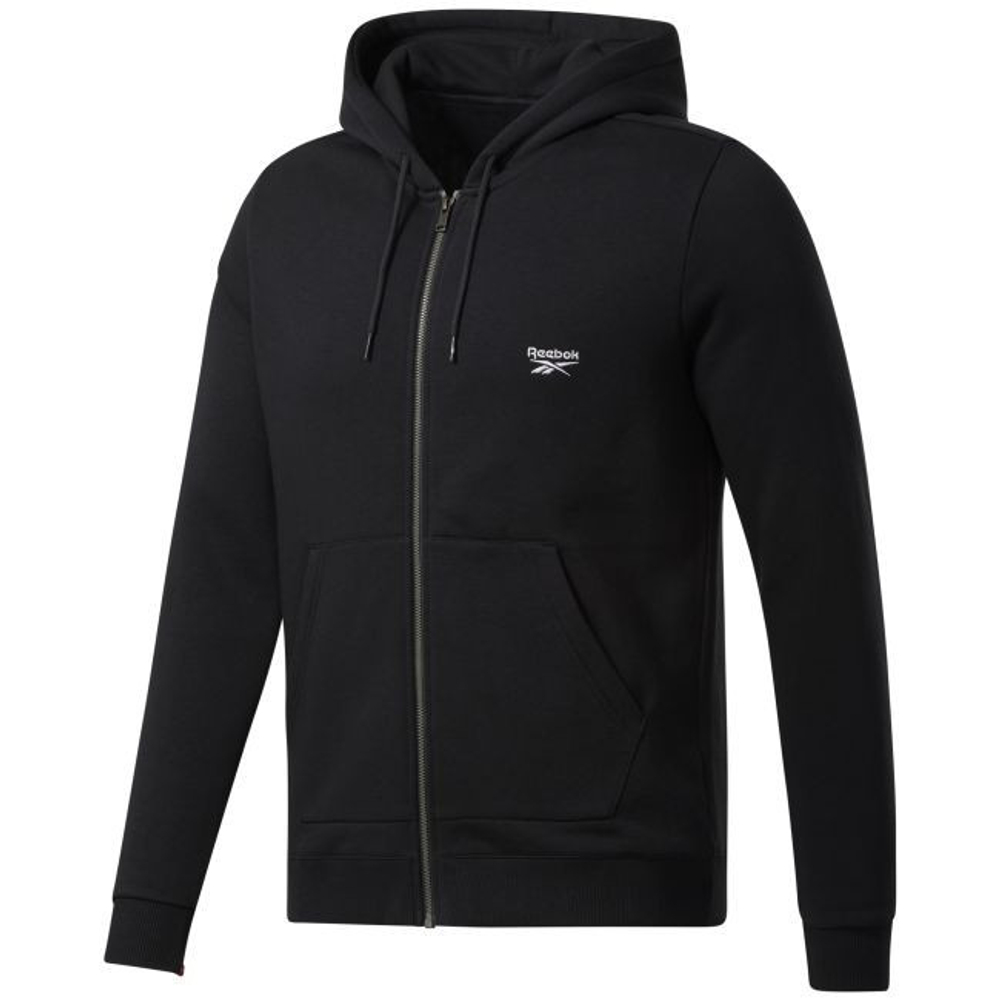 Мужская кофта теннисная Reebok Identity Zip-Up Hoodie M - black - купить по  выгодной цене | Теннисный магазин tennis-store.ru