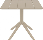 Стол пластиковый Siesta Contract Paris Table 80, бежевый